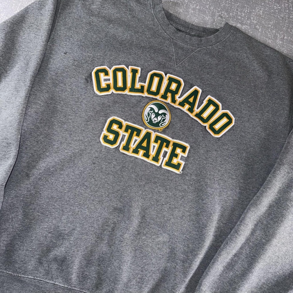Colorado State Rams Sweatshirt Mens XL Gray NCAA Football Gear For Sports